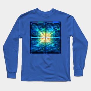 psychedelic Aviation Flight Cockpit Long Sleeve T-Shirt